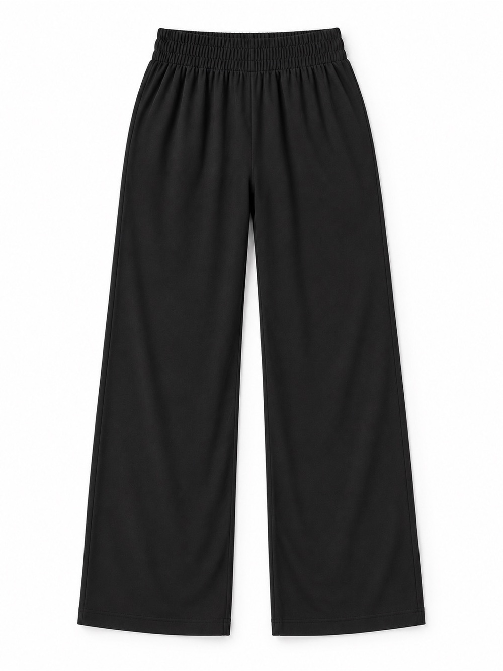 Vuori Black Wide-Leg Elastic Waist Pants
